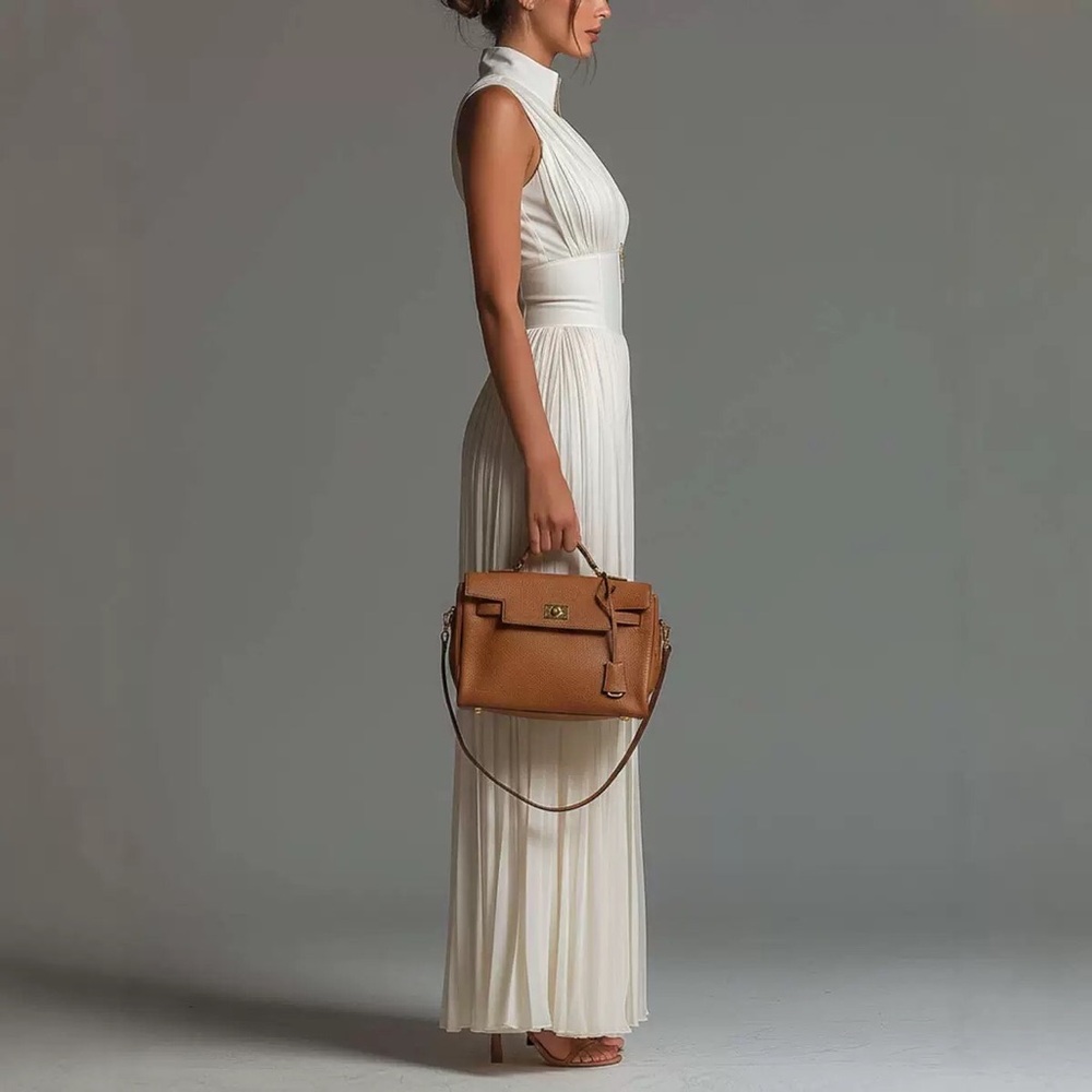 Zimmermann Sleeveless Plunging V-Neck Pleated Jumpsuit in Ivory - Picture 3 of 3